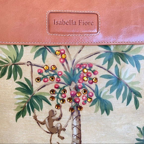 Isabella fiore Palm print backpack - Picture 8 of 11